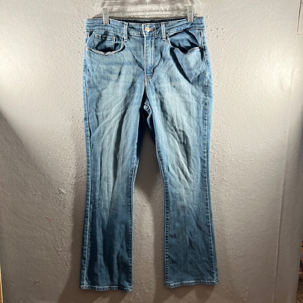 1244 | Levi Strauss Signature Mid-Rise Bootcut Stretch Denim Jeans Blue Women 10